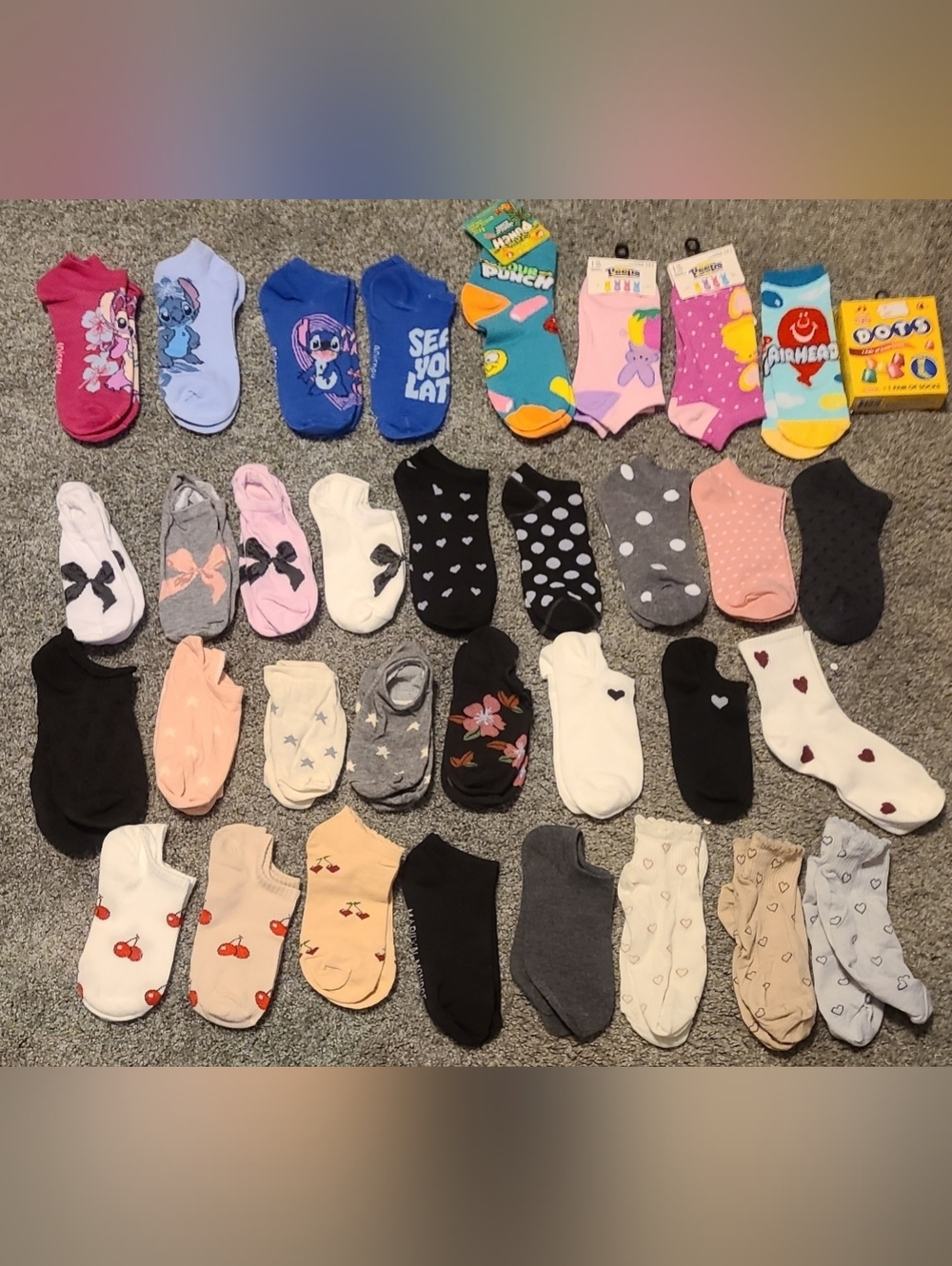 3 For 5$ Women's No-Show Sock Set - Pastel & Neutral Mix Or All For 108$